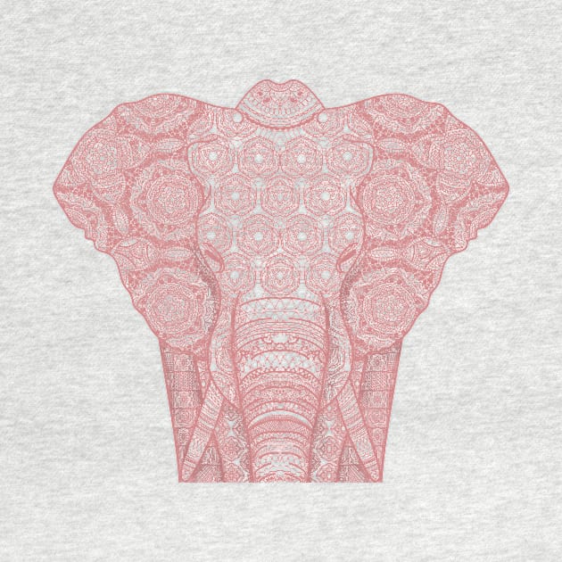 Pink mandala elephant by RebecaZum